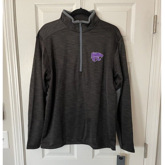 NWT J. America NCAA Kansas State Wildcats 1/2 Zip Pullover - Medium - Picture 1 of 4